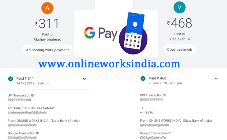 Copy Paste Jobs Payment Jan 2020 Online Works India